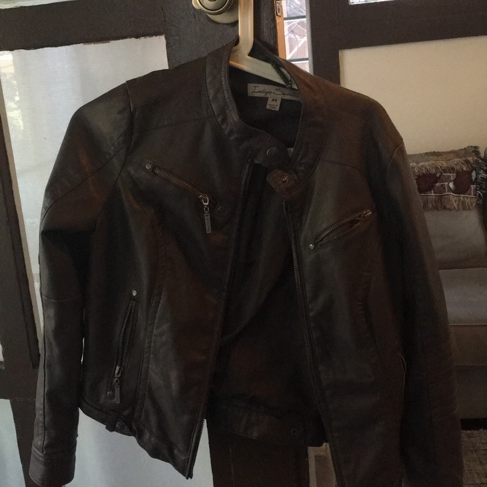 Grey pleather jacket